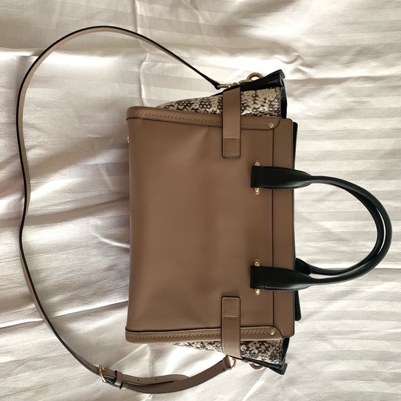 Beige and Black Coach Purse - Picture 2 of 6